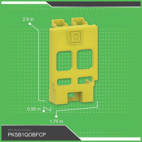 Square D QO Back-Fed Main Breaker Barrier PKSB1QOBFCP - The Home Depot