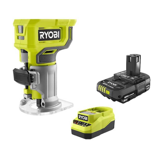 ONE+ 18V Cordless Compact Fixed Base Router with 2.0 Ah Battery and Charger Kit