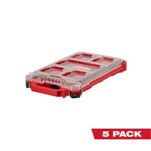 PACKOUT 5-Compartment Low-Profile Compact Small Parts Organizer (5-Pack)