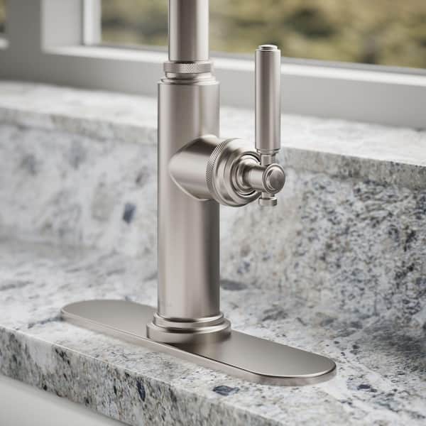 KOHLER Revolv Single Handle Pull Down Sprayer Kitchen Faucet in