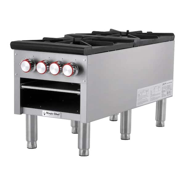 Magic Chef 36 in. Commercial 6-Burner Countertop Gas Hotplate in Stainless  Steel M36HP - The Home Depot