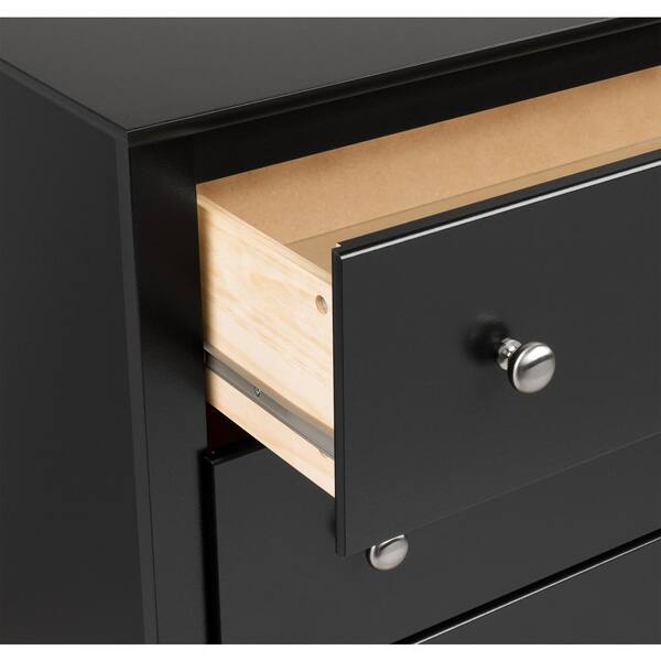 Prepac black sonoma tall outlet 6 drawer chest