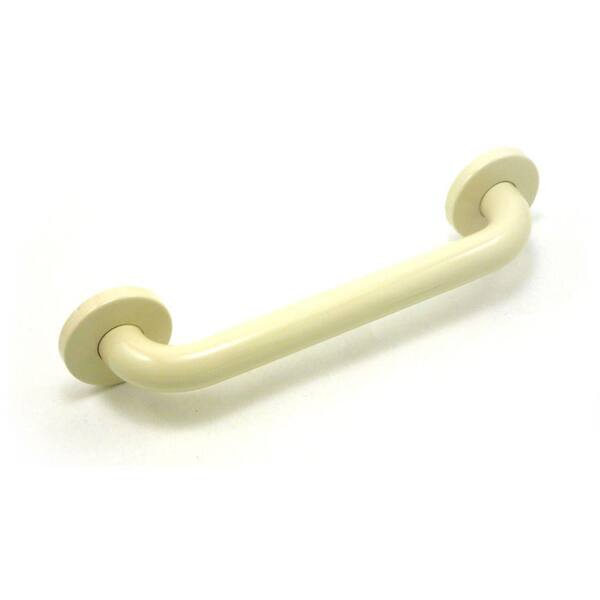 WingIts Premium 16 in. x 1.25 in. Polyester Painted Stainless Steel Grab Bar in Bone (19 in. Overall Length)