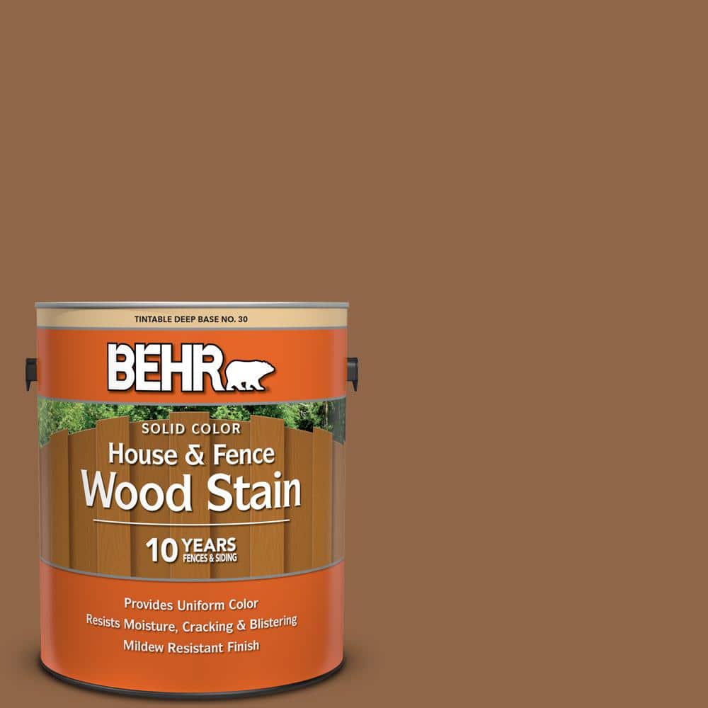 1 gal. #SC-115 Antique Brass Solid Color House and Fence Exterior Wood Stai