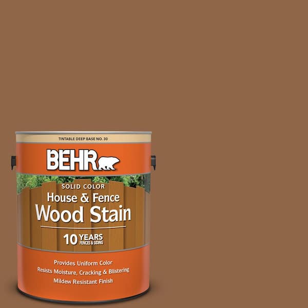 BEHR 1 gal. #SC-115 Antique Brass Solid Color House and Fence Exterior Wood Stain