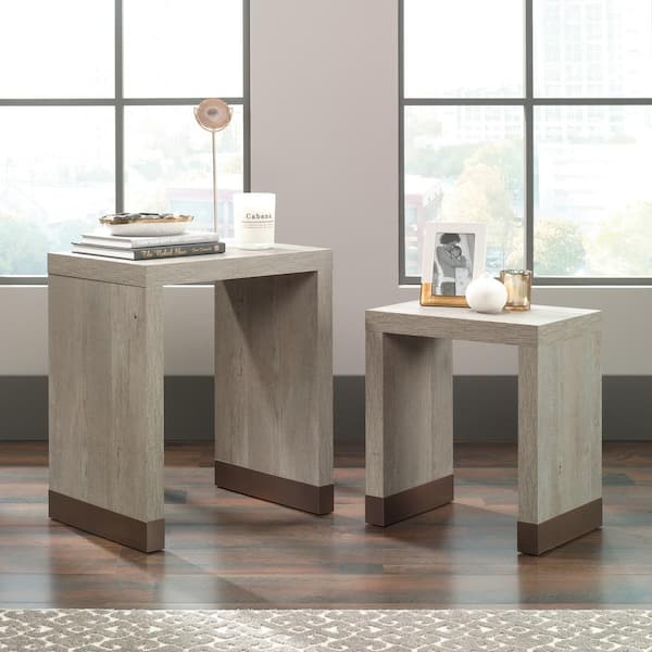 SAUDER Manhattan Gate Mystic Oak Nesting Tables