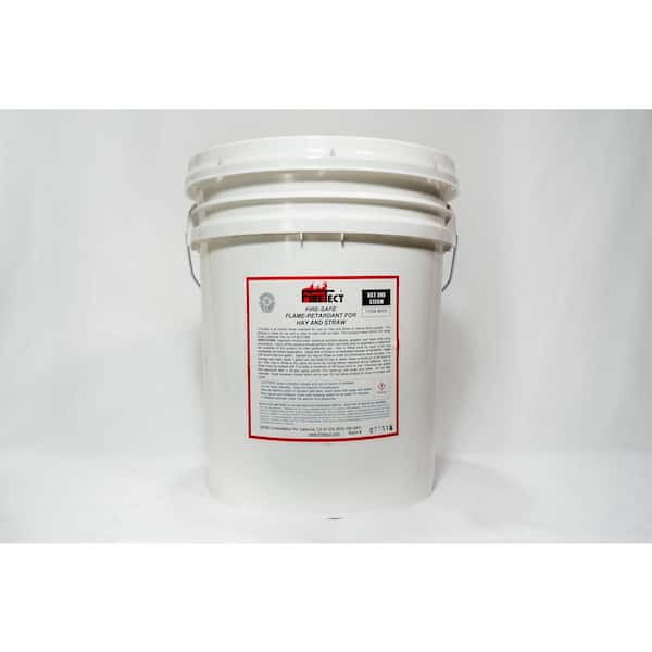 Firetect Fire-Safe 5 gal. Clear Interior Fireproofing Flame Retardant Liquid Spray for Hay and Straw