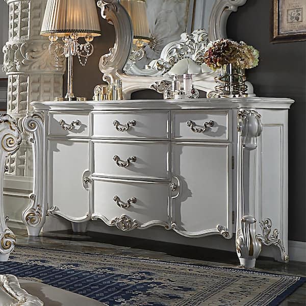 Acme Furniture Vendome 5-Drawers Antique Pearl Dresser (38 in. H X 