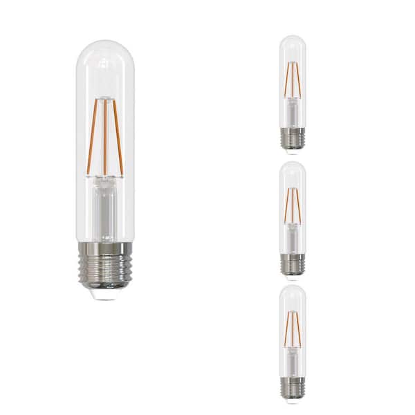 40-Watt Equivalent Warm White Light T9 (E26) Medium Screw Base Dimmable Clear LED Light Bulb (4 Pack)