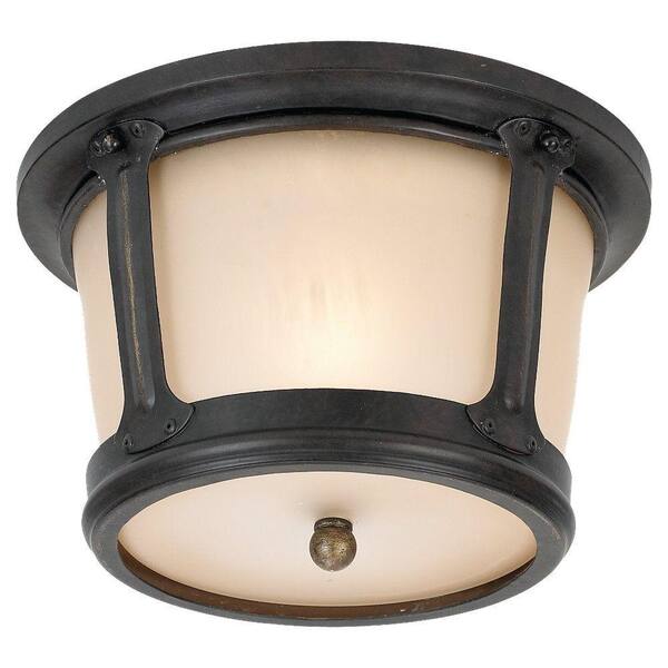 Generation Lighting Cape May 1-Light Outdoor Burled Iron Ceiling Fixture