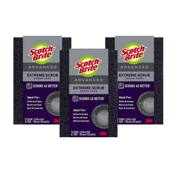 2.5 in. x 4.4 in. Extreme Scrub Scouring Pad (6-Pack)