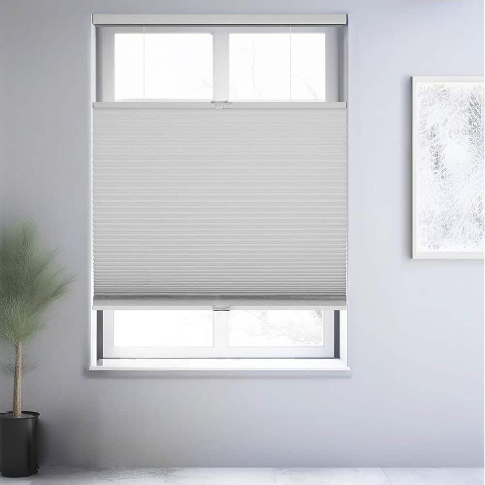 Cut-to-Size White Blackout Cordless Top Down Bottom Up Polyester Cellular Shades 33.75 in. W x 72 in. L price history on PriceWatchPro