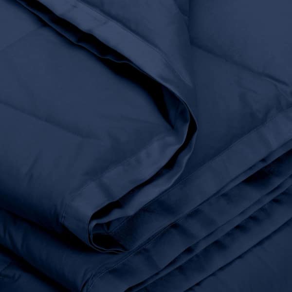 LaCrosse LoftAIRE Down Alternative Navy Blue Cotton King/California King Blanket