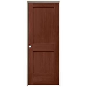 30 in. x 80 in. Monroe Amaretto Stain Right-Hand Molded Composite MDF Single Prehung Interior Door