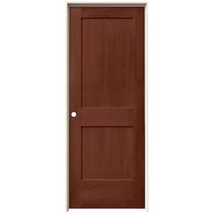 28 in. x 80 in. Monroe Amaretto Stain Right-Hand Solid Core Molded Composite MDF Single Prehung Interior Door