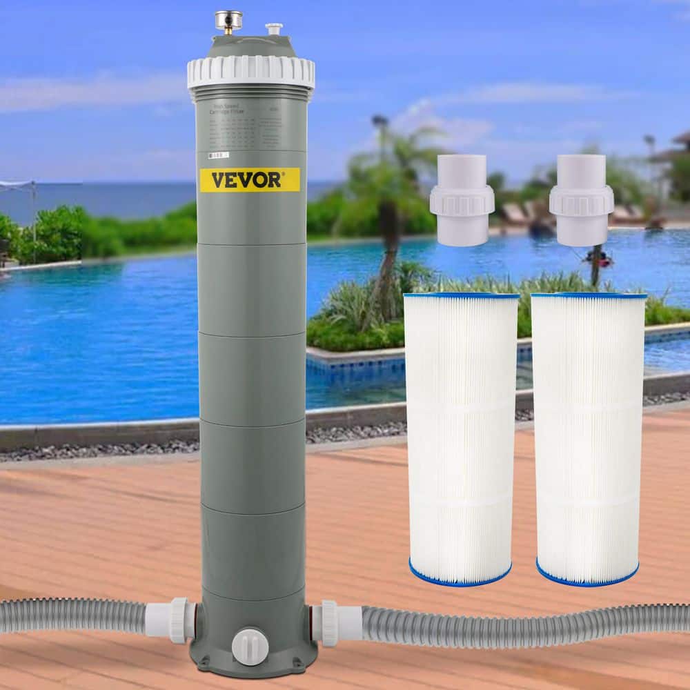 VEVOR Pool Cartridge Filter 8.9 in. Dia Above Ground Swimming Pool Filter  System 194 sq. ft. Replacement Filter Cartridge YCGLQZQXBL175INFVV0 - The  Home Depot