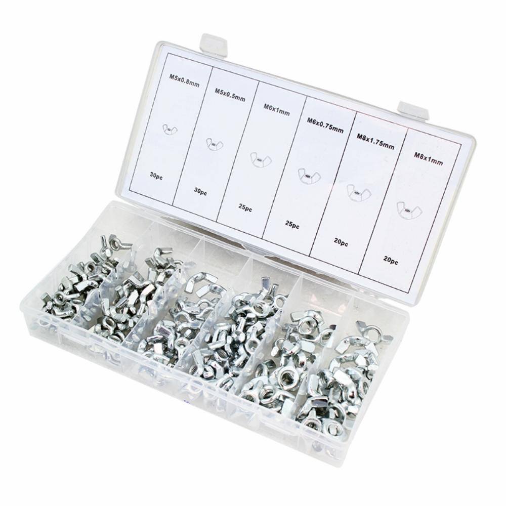 Stark 150Pieces Wing Nut Assortment Set with Storage Case13225 The