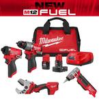 M12 FUEL 12-Volt Li-Ion Brushless Cordless Hammer Drill & Impact Driver Combo Kit with ProPEX Expander & PVC Pipe Shear