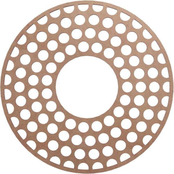 0.375 in. x 6.5 in. x 18 in. Wood Medallion Moulding