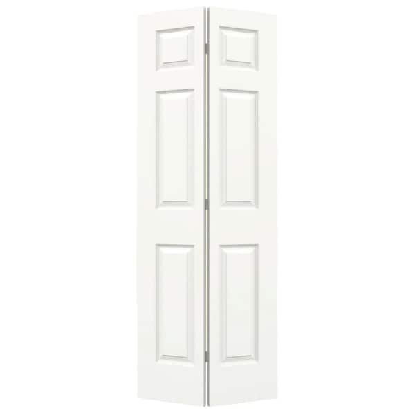 JELD-WEN 30 in. x 80 in. Colonist White Painted Smooth Molded Composite Closet Bi-fold Door