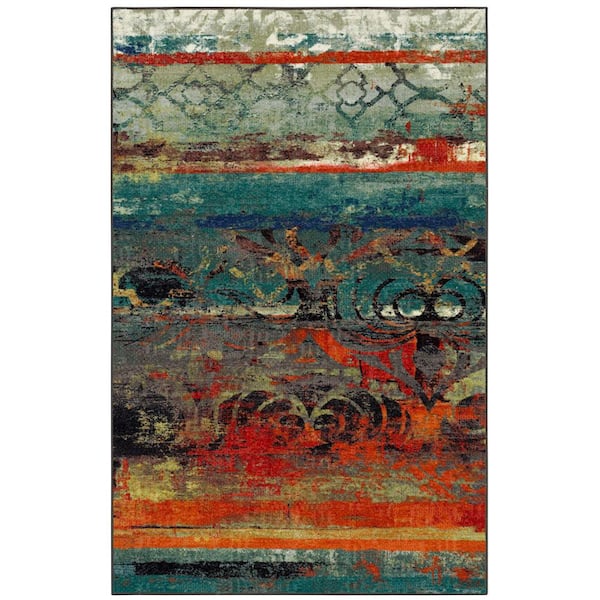 Mohawk Home Eroded Multi 5 ft. x 8 ft. Indoor Area Rug