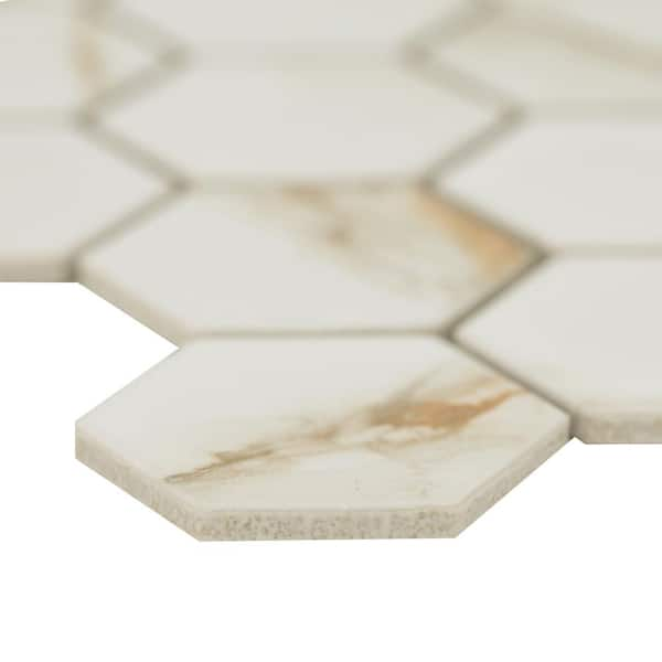 Calacatta Sugar Polished 2 Hexagon Mosaic Tile – All Marble Tiles