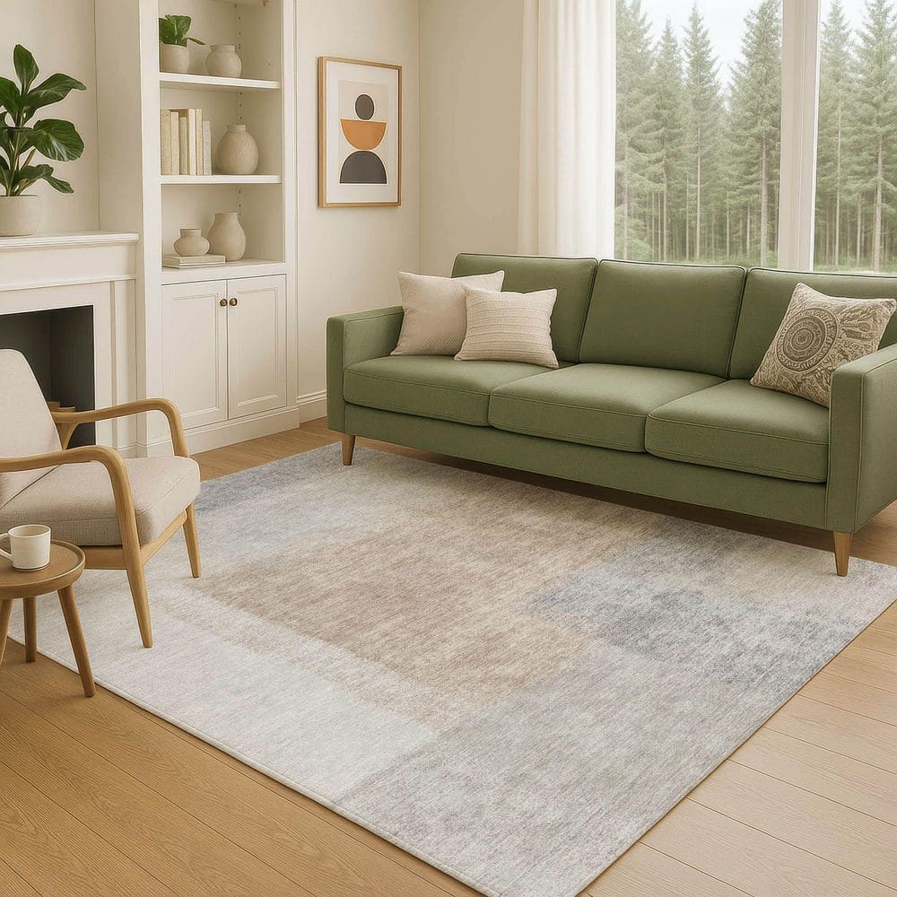 Chantille Machine Washable Indoor/Outdoor Abstract ACN2341 Taupe 8 ft. x 10 ft. Area Rug price history on PriceWatchPro
