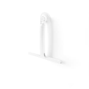 Flex Adhesive Shower Squeegee Shower Caddy in White