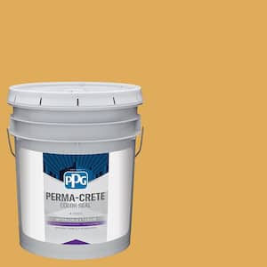 Color Seal 5 gal. PPG1208-5 Brown Mustard Satin Interior/Exterior Concrete Stain