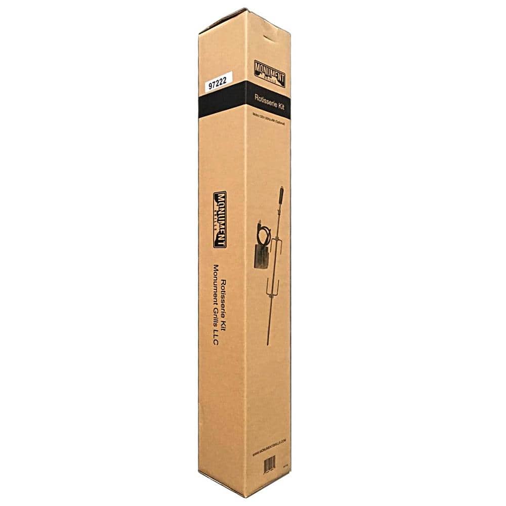 Monument Stainless Steel 35" Rotisserie Kit with Electric Motor
