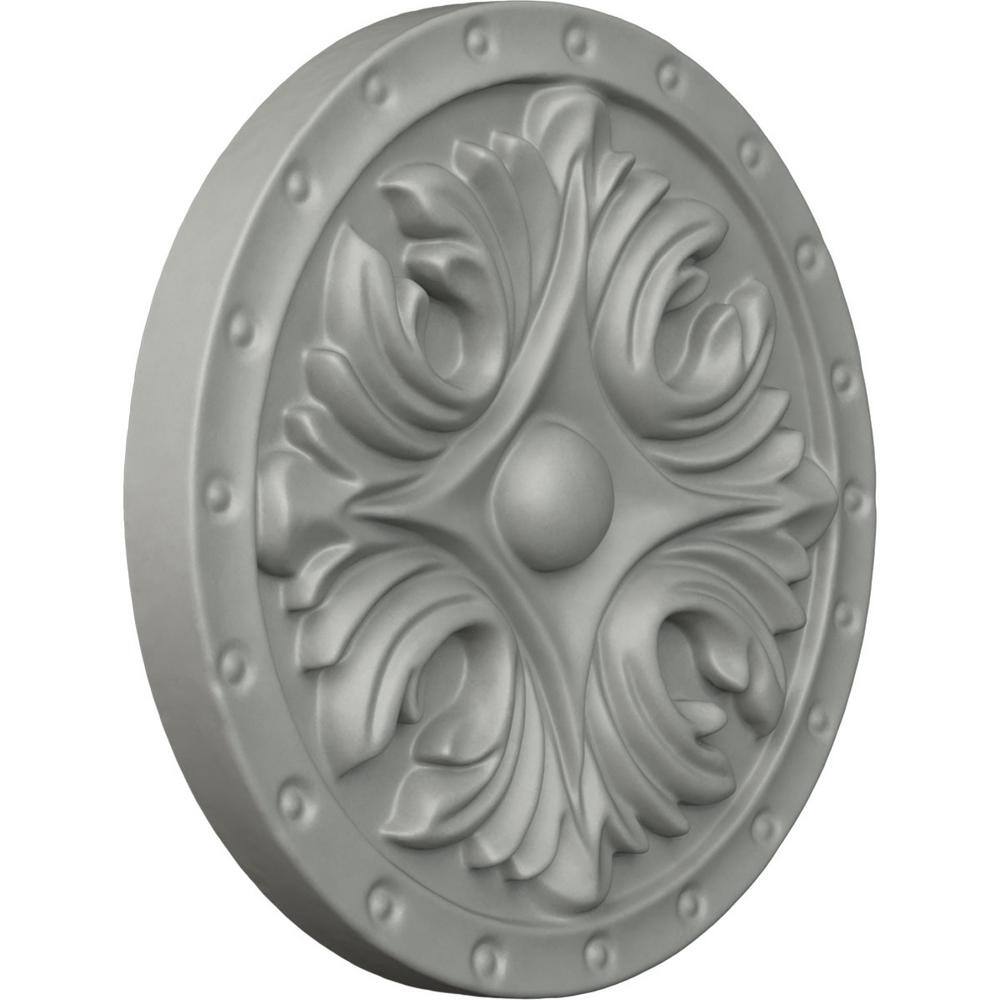 White Polyurethane Bordeaux Rosette Accent Piece