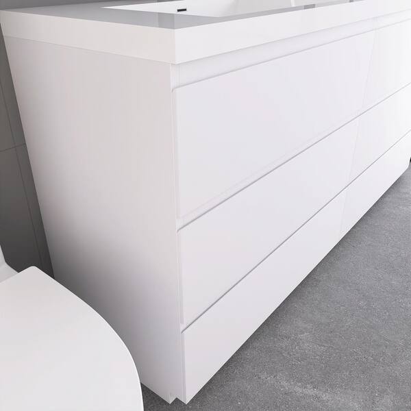 72 in. W x 21 in. D x 34 in. H Freestanding Bathroom Vanity
