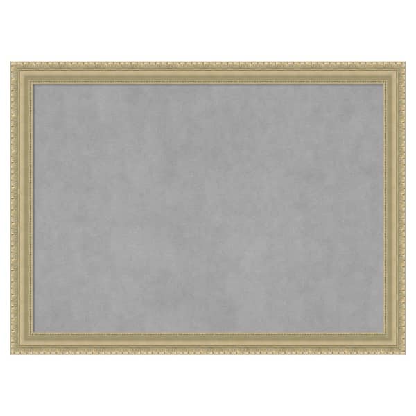 Amanti Art Champagne Teardrop 31 in. x 23 in. Framed Magnetic Board