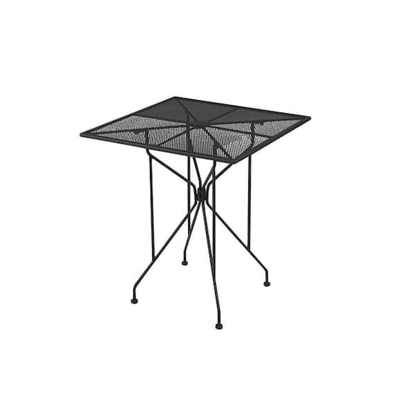 Unbranded Wrought Iron Black Patio Bar Table