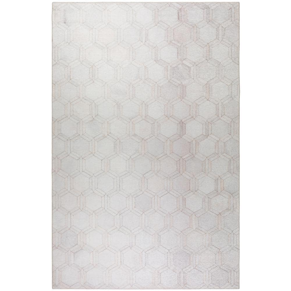Addison Rugs Laredo Ivory 9 ft. x 12 ft. Indoor/Outdoor Washable Rug ALR31IV9X12 The Home Depot