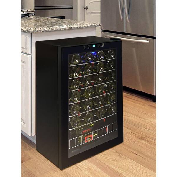Vinotemp 21 25 In 48 Bottle Touch Screen Wine Cooler Vt 48 Ts The Home Depot