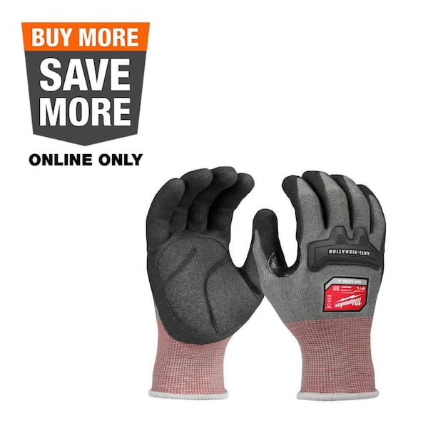 Medium Anti-Vibration Cut Level 4 High Dexterity Nitrile Dipped Glove