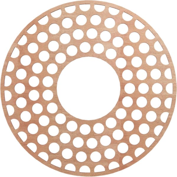 Ekena Millwork 0.25 in. x 24 in. x 24 in. Wood (Cherry) Medallion Moulding