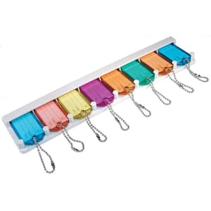 Key Identification Tags and Organizer (8-Pack)