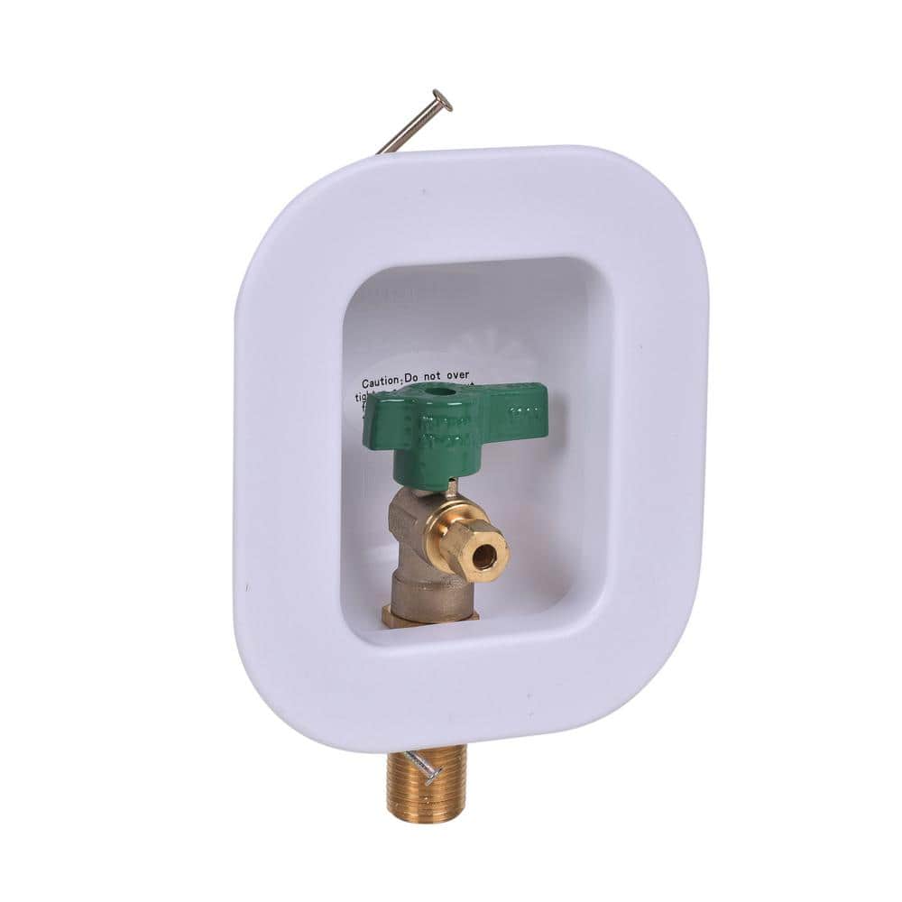 UPC 038753391304 product image for I2K 1/2 in. Brass Compatible Copper Sweat Connection Ice Maker Outlet Box with 1 | upcitemdb.com