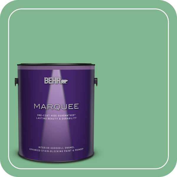 BEHR MARQUEE 1 gal. #BIC-40 Veiled Chameleon Eggshell Enamel Interior Paint & Primer