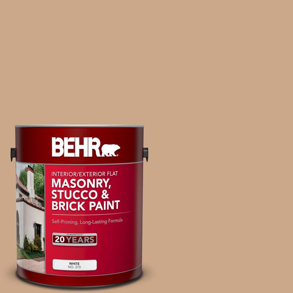 1 gal. #MS-30 Husk Flat Interior/Exterior Masonry, Stucco and Brick Paint