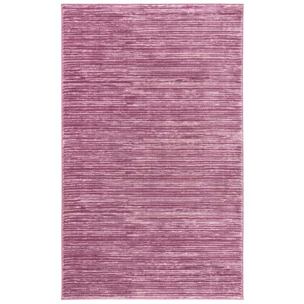 Vision Grape 2 ft. x 4 ft. Solid Marle Area Rug