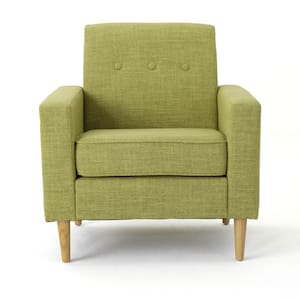 Sawyer Muted Green and Natural Upholstered Club Chair