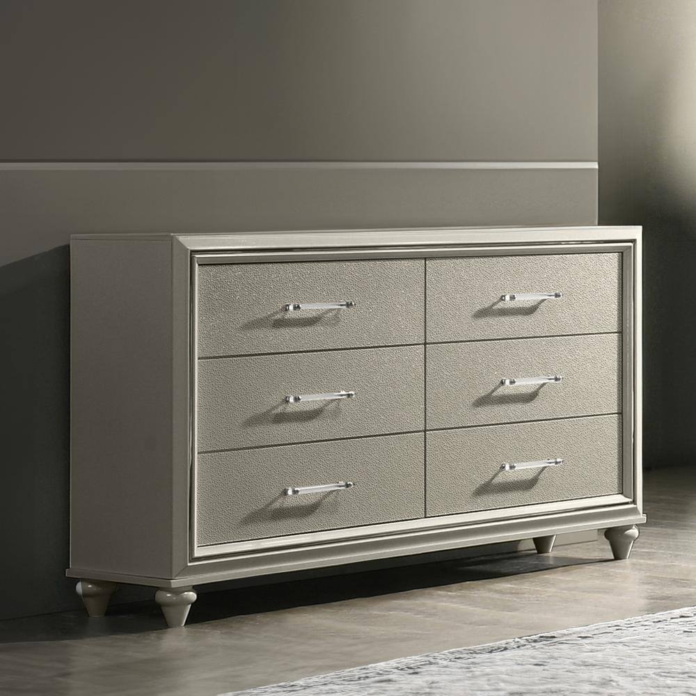 New Classic Furniture Lumina Gray 6-drawer 60 in. Dresser
