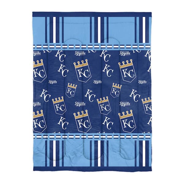 Unbranded Kansas City Royals Rotary 4- Piece Twin Size Multi Colored Bed In a Bag Set