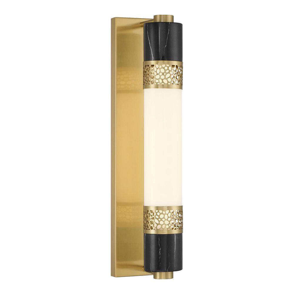 Farrell by Dann Foley 4.5 in. W x 21 in. H 1-Light Warm Brass Integrated LED Transitional Wall Sconce price history on PriceWatchPro