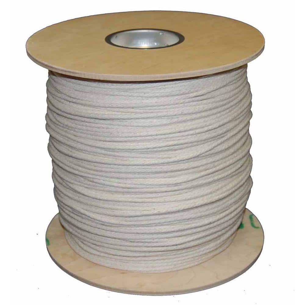 T.W. Evans Cordage #8 (1/4 in.) x 1200 ft. Buffalo Cotton Sash Cord Spool  46-087 - The Home Depot