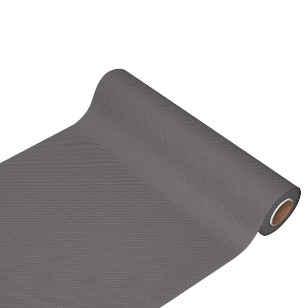 Angel Sar 17.7 in. x 394 in. Gray Non-Slip Shelf Liner, EVA Kitchen Liner, Non-Adhesive Cabinet Liner, Stain-Proof Drawer Liner