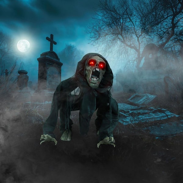 Haunted Hill Farm 25.5 in. Battery Operated Animatronic Crouching